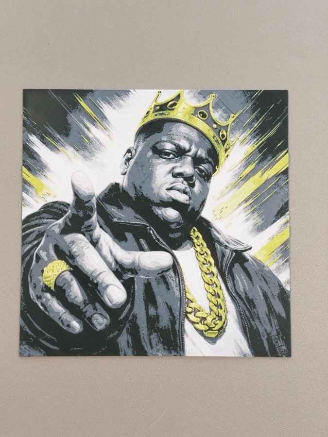 Custom printed pop art portrait panel