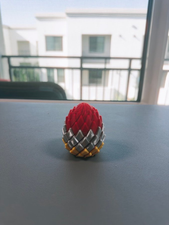 Custom painted fantasy dragon egg print