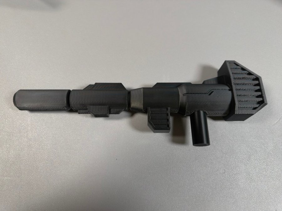 Black printed prop cannon